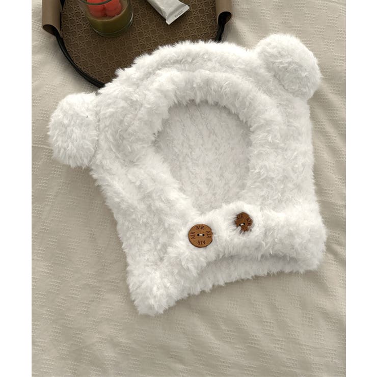 くま耳帽子韓国風ニットキャップファー帽子 | SUNSHINE CLOSET | 詳細画像14 