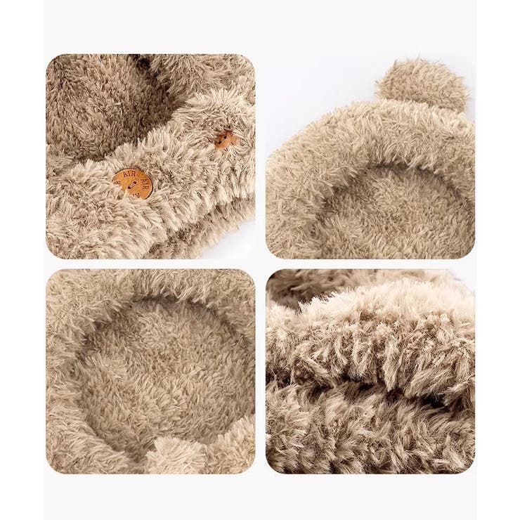 くま耳帽子韓国風ニットキャップファー帽子 | SUNSHINE CLOSET | 詳細画像18 