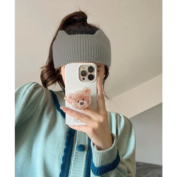 猫耳リブニットヘアバンド 幅広い 髪留め | SUNSHINE CLOSET | 詳細画像13 