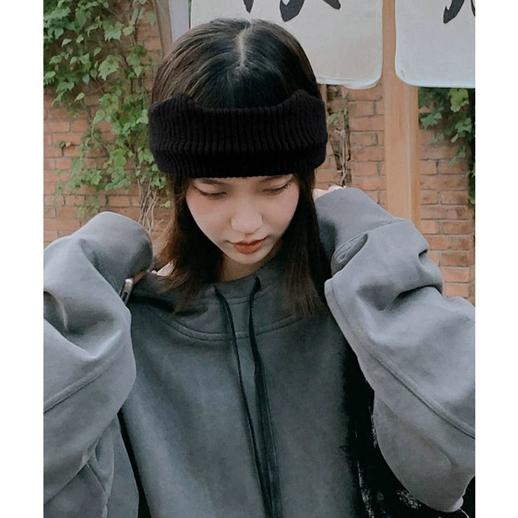 猫耳リブニットヘアバンド 幅広い 髪留め | SUNSHINE CLOSET | 詳細画像4 