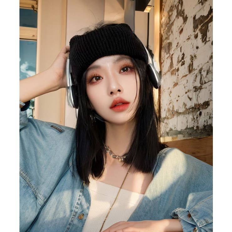 猫耳リブニットヘアバンド 幅広い 髪留め | SUNSHINE CLOSET | 詳細画像7 