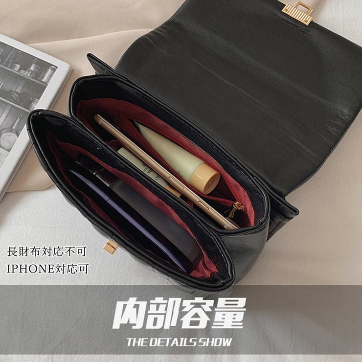 スクエア 斜め掛けかばん レザー調 | SUNSHINE CLOSET | 詳細画像4 