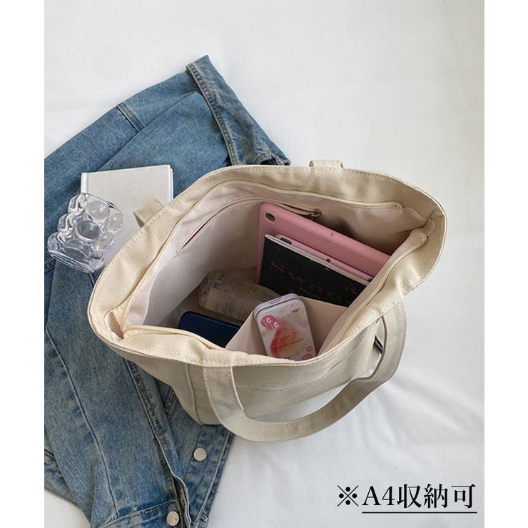 キャンバストートバッグ 韓国肩掛けバッグ | SUNSHINE CLOSET | 詳細画像10 