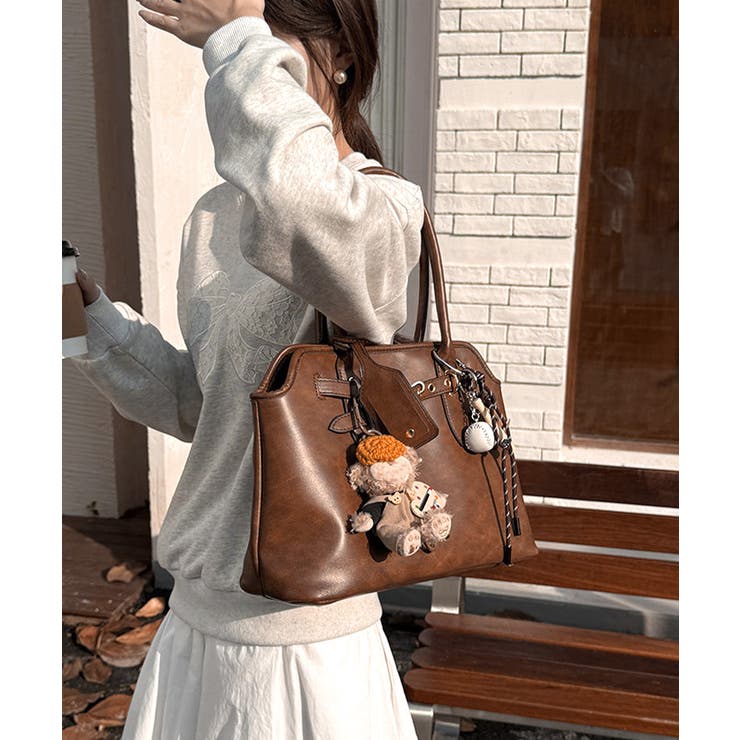 レトロトートバッグ 肩掛けカバンビジネス | SUNSHINE CLOSET | 詳細画像3 