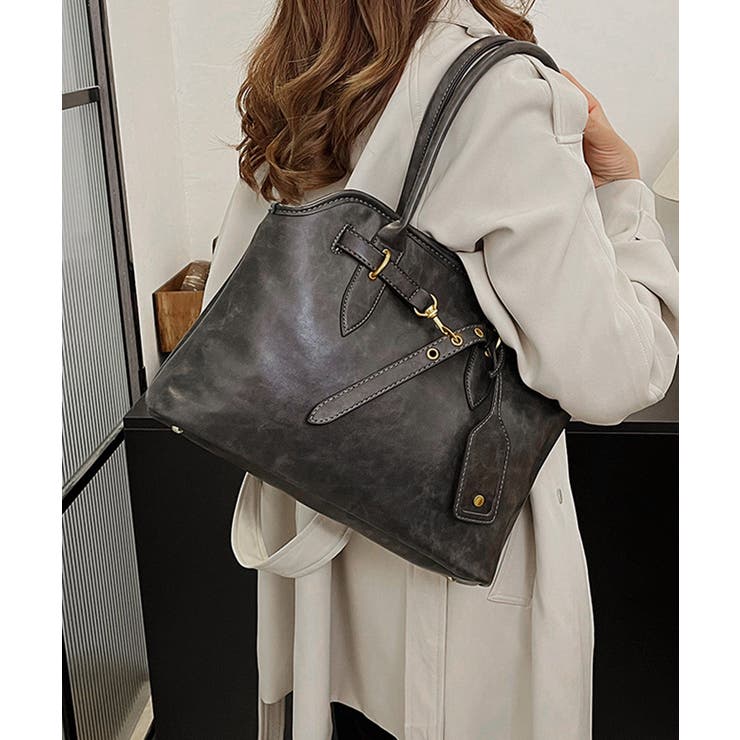 レトロトートバッグ 肩掛けカバンビジネス | SUNSHINE CLOSET | 詳細画像7 