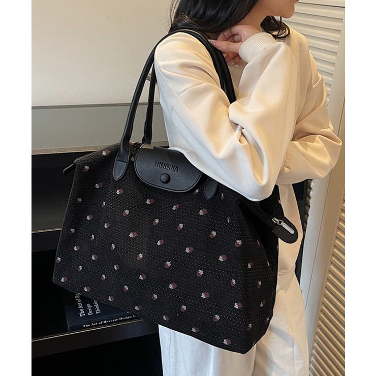 ファスナー付きトートバッグ大きめ 機内持ち込みキャリーバッグ 小旅行バッグ大容量… | SUNSHINE CLOSET | 詳細画像1 
