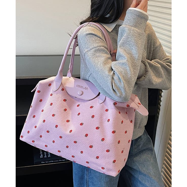 ファスナー付きトートバッグ大きめ 機内持ち込みキャリーバッグ 小旅行バッグ大容量… | SUNSHINE CLOSET | 詳細画像11 