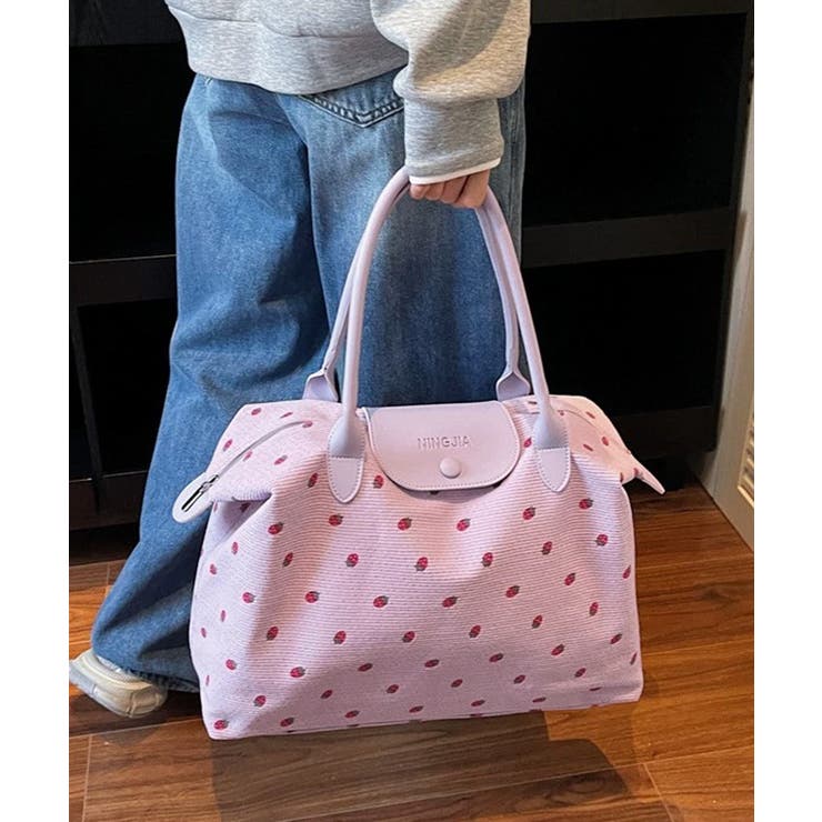 ファスナー付きトートバッグ大きめ 機内持ち込みキャリーバッグ 小旅行バッグ大容量… | SUNSHINE CLOSET | 詳細画像12 