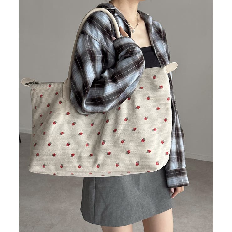 ファスナー付きトートバッグ大きめ 機内持ち込みキャリーバッグ 小旅行バッグ大容量… | SUNSHINE CLOSET | 詳細画像25 
