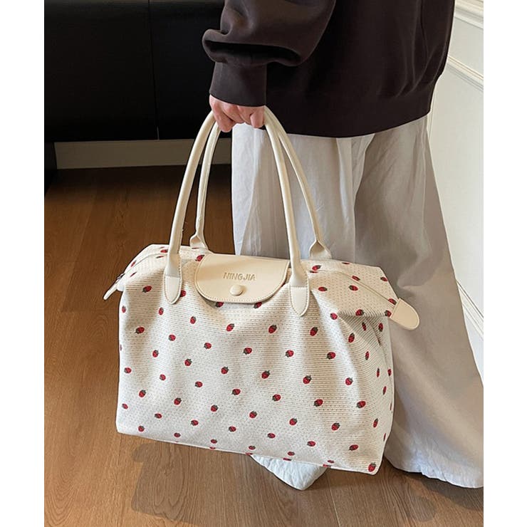 ファスナー付きトートバッグ大きめ 機内持ち込みキャリーバッグ 小旅行バッグ大容量… | SUNSHINE CLOSET | 詳細画像3 