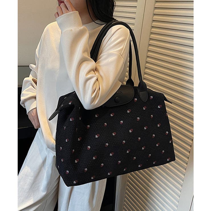 ファスナー付きトートバッグ大きめ 機内持ち込みキャリーバッグ 小旅行バッグ大容量… | SUNSHINE CLOSET | 詳細画像5 