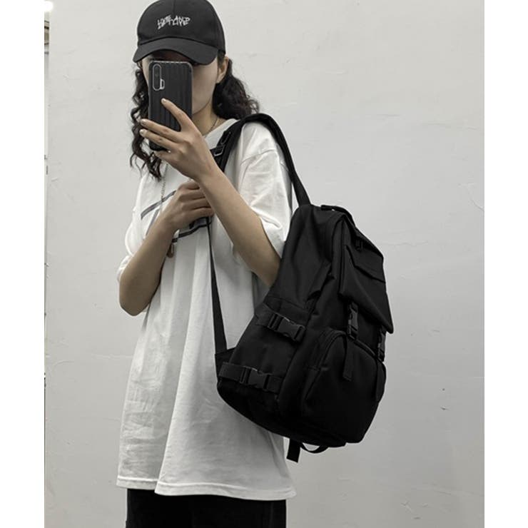多収納ナイロンリュックサック ユニセックススポーティリュックA4対応 通勤通学カ… | SUNSHINE CLOSET | 詳細画像13 