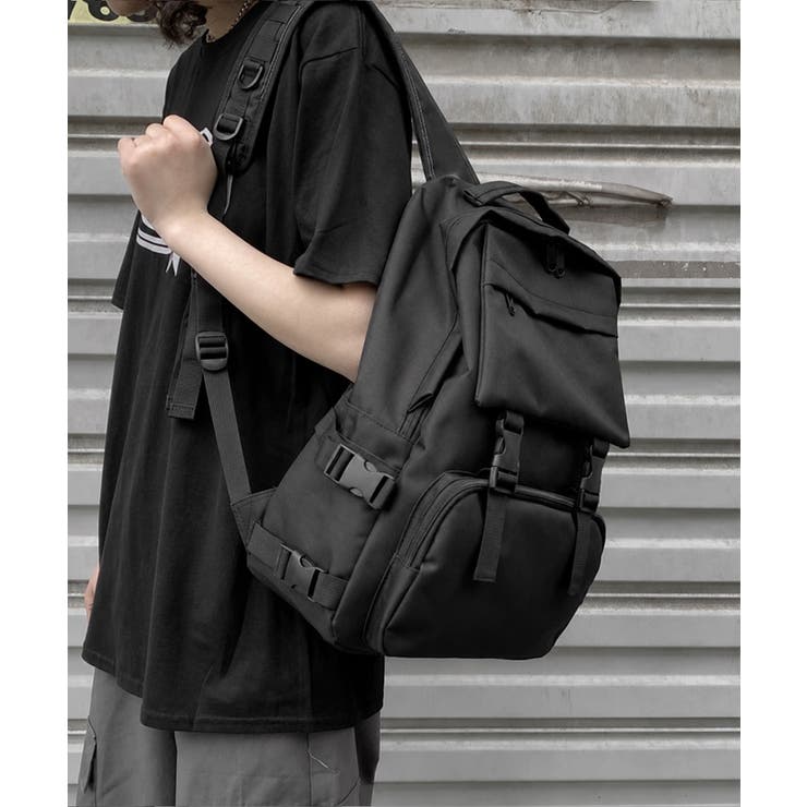 多収納ナイロンリュックサック ユニセックススポーティリュックA4対応 通勤通学カ… | SUNSHINE CLOSET | 詳細画像2 