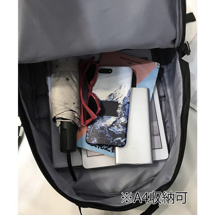 多収納ナイロンリュックサック ユニセックススポーティリュックA4対応 通勤通学カ… | SUNSHINE CLOSET | 詳細画像20 