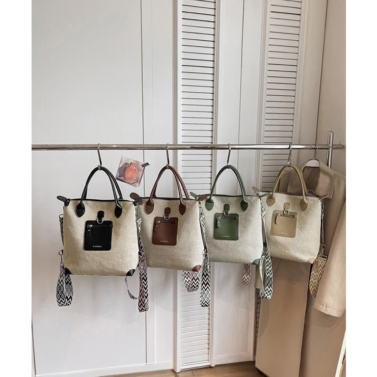 レディース大容量リュックサック柄ショルダー A4対応 通勤通学キャンバス鞄合皮切… | SUNSHINE CLOSET | 詳細画像15 