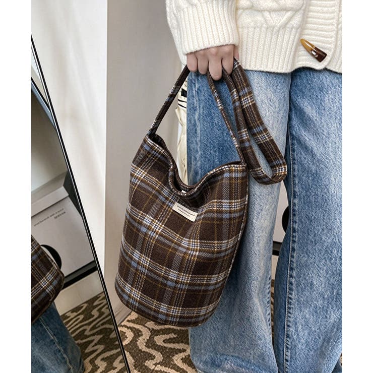 ワンショルダーバッグバケツ型 レディース起毛鞄 ワンハンドルトートバッグ韓国風カ… | SUNSHINE CLOSET | 詳細画像13 