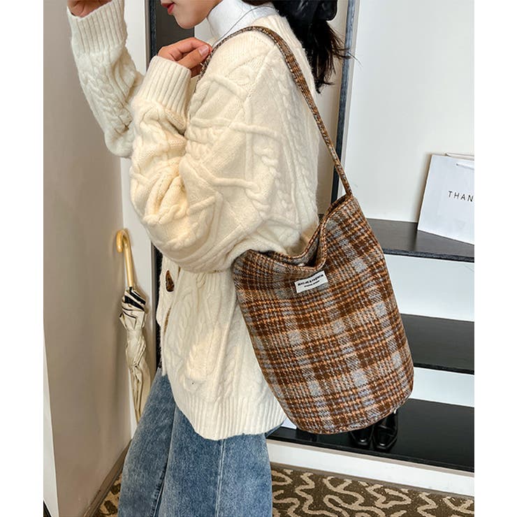 ワンショルダーバッグバケツ型 レディース起毛鞄 ワンハンドルトートバッグ韓国風カ… | SUNSHINE CLOSET | 詳細画像14 