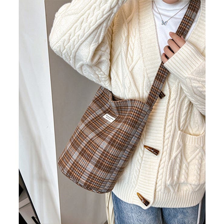 ワンショルダーバッグバケツ型 レディース起毛鞄 ワンハンドルトートバッグ韓国風カ… | SUNSHINE CLOSET | 詳細画像15 