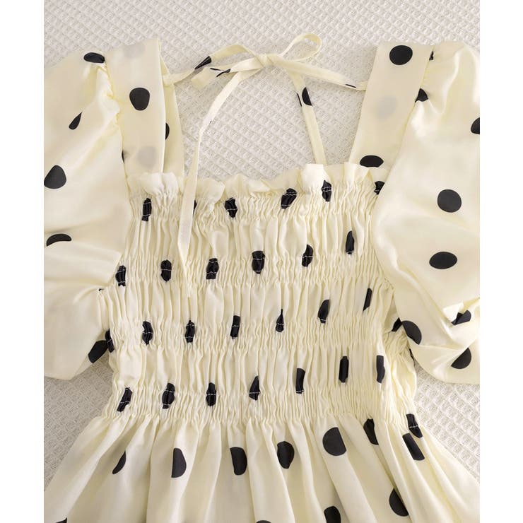 きれいめブラウス半袖 パフスリーブ ペプラムトップススクエアネック着やせ大人可愛… | SUNSHINE CLOSET | 詳細画像19 