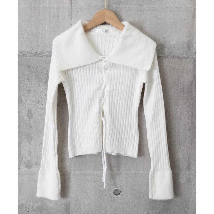 レースアップ リブニットトップス 着やせ | SUNSHINE CLOSET | 詳細画像17 