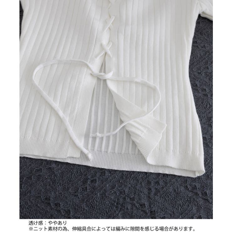 レースアップ リブニットトップス 着やせ | SUNSHINE CLOSET | 詳細画像21 