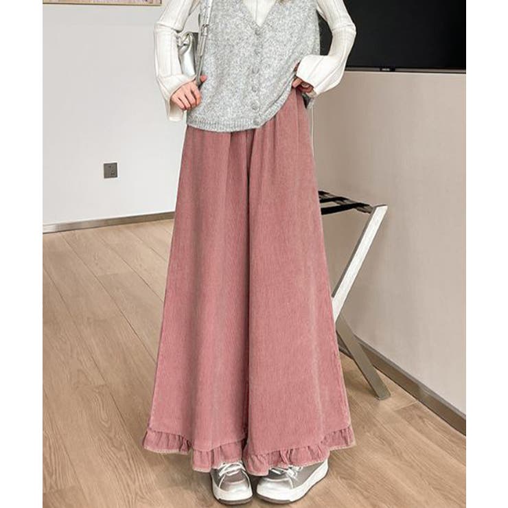 フリル裾ワイドパンツ コーデュロイパンツ | SUNSHINE CLOSET | 詳細画像14 