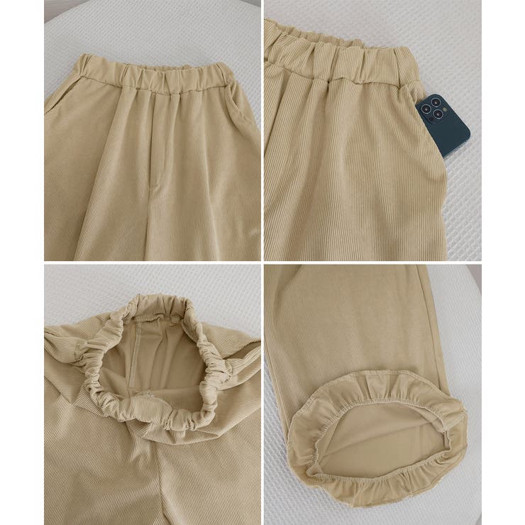 フリル裾ワイドパンツ コーデュロイパンツ | SUNSHINE CLOSET | 詳細画像35 