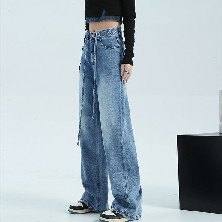 ウォッシュドデニムパンツ レディース韓国 | SUNSHINE CLOSET | 詳細画像13 