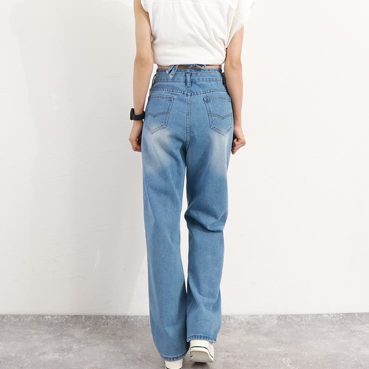 ウォッシュドデニムパンツ レディース韓国 | SUNSHINE CLOSET | 詳細画像18 