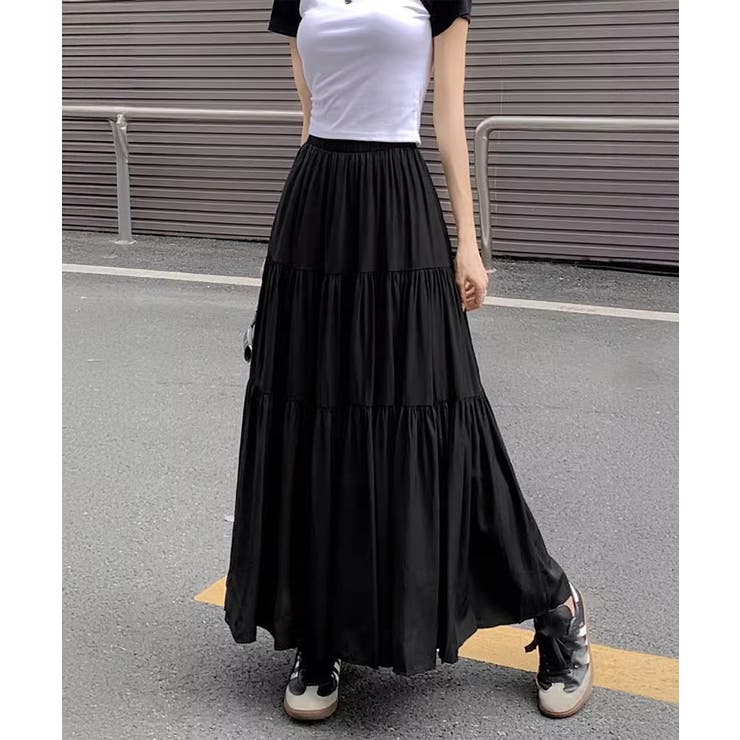 ティアードロングスカート レディース春夏 | SUNSHINE CLOSET | 詳細画像3 