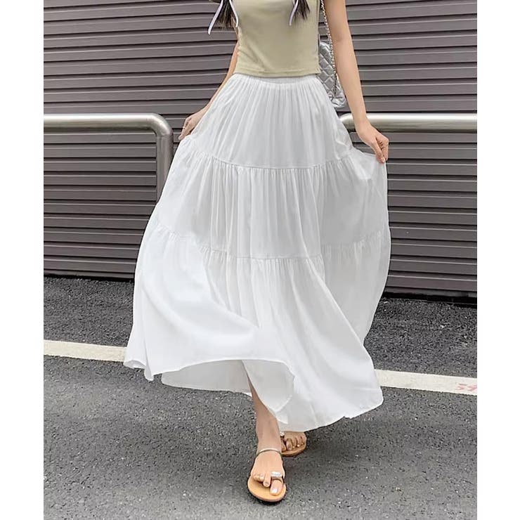 ティアードロングスカート レディース春夏 | SUNSHINE CLOSET | 詳細画像7 