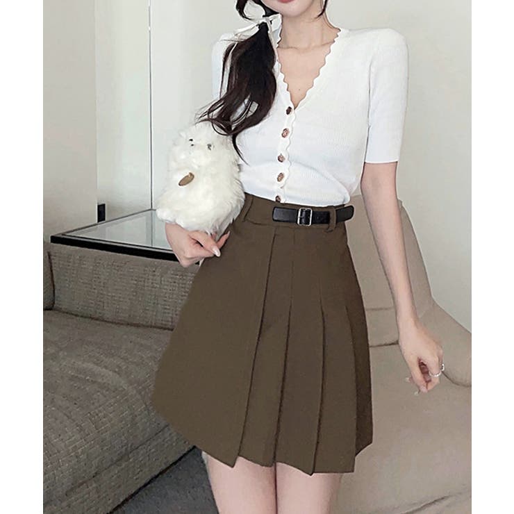 Aラインスカートインナーパンツ付き 美脚ショート丈スカートレディース 大人可愛い | SUNSHINE CLOSET | 詳細画像13 