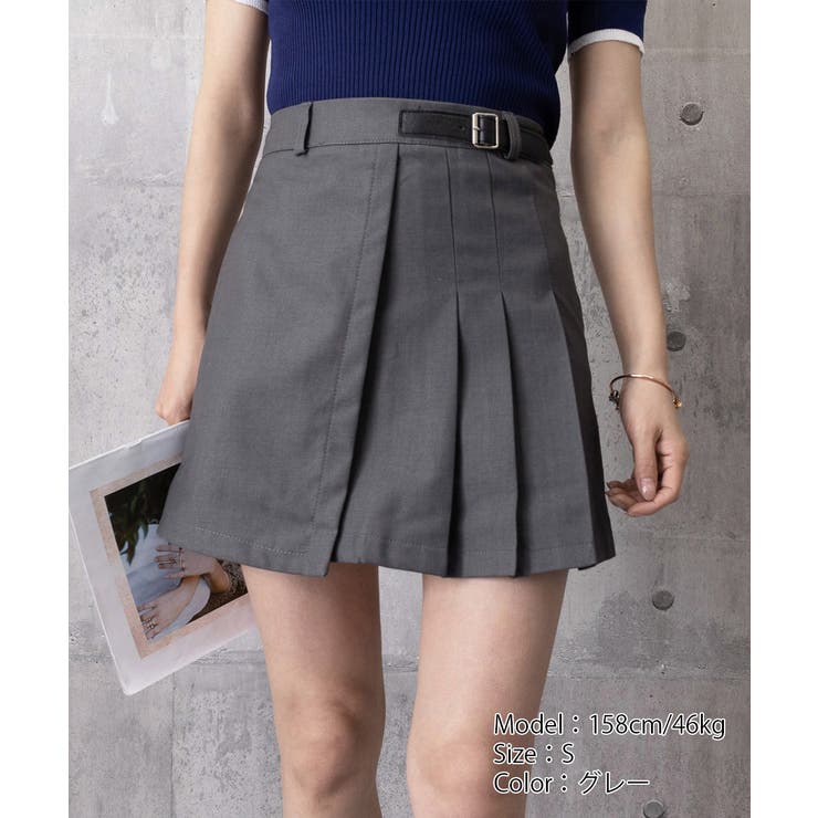 Aラインスカートインナーパンツ付き 美脚ショート丈スカートレディース 大人可愛い | SUNSHINE CLOSET | 詳細画像17 