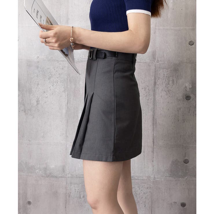 Aラインスカートインナーパンツ付き 美脚ショート丈スカートレディース 大人可愛い | SUNSHINE CLOSET | 詳細画像19 