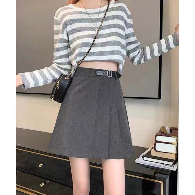 Aラインスカートインナーパンツ付き 美脚ショート丈スカートレディース 大人可愛い | SUNSHINE CLOSET | 詳細画像2 