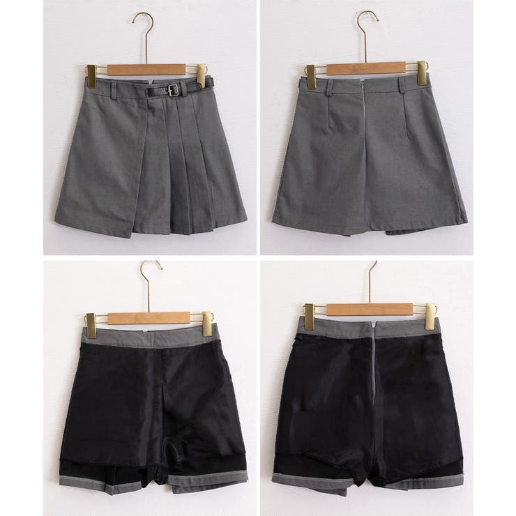 Aラインスカートインナーパンツ付き 美脚ショート丈スカートレディース 大人可愛い | SUNSHINE CLOSET | 詳細画像22 