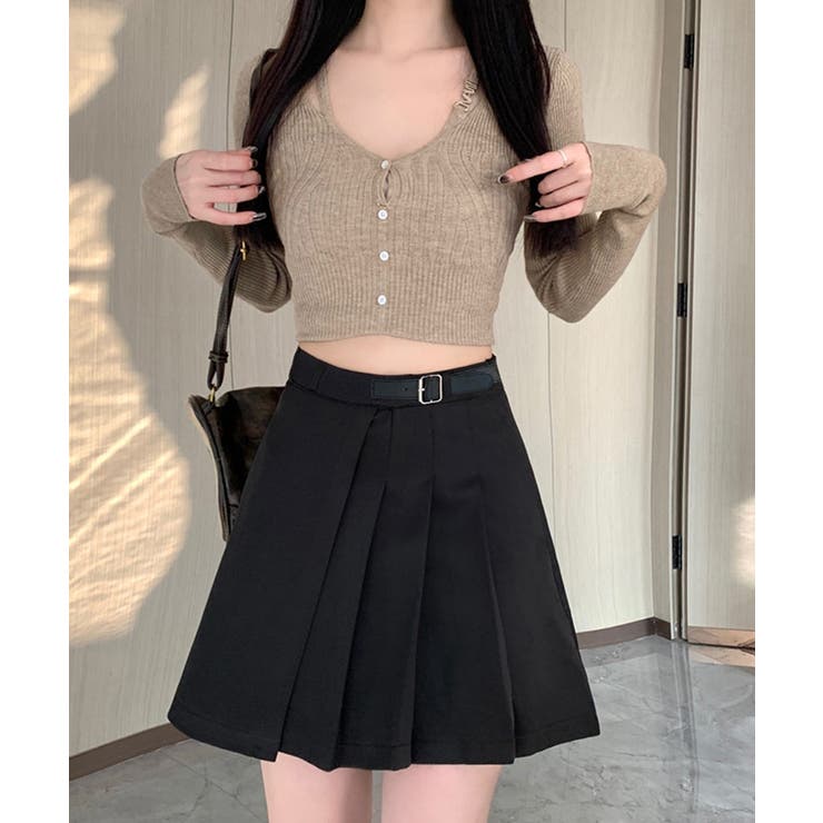 Aラインスカートインナーパンツ付き 美脚ショート丈スカートレディース 大人可愛い | SUNSHINE CLOSET | 詳細画像7 