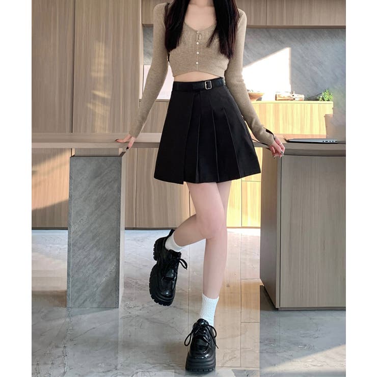 Aラインスカートインナーパンツ付き 美脚ショート丈スカートレディース 大人可愛い | SUNSHINE CLOSET | 詳細画像8 