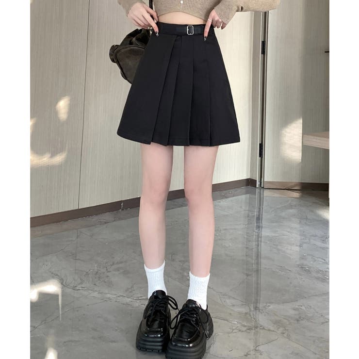Aラインスカートインナーパンツ付き 美脚ショート丈スカートレディース 大人可愛い | SUNSHINE CLOSET | 詳細画像9 
