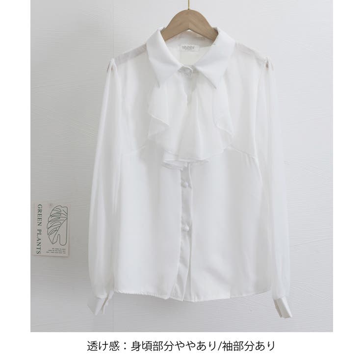 フリルリボンブラウス韓国風シャツブラウス | SUNSHINE CLOSET | 詳細画像16 