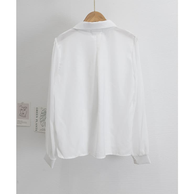 フリルリボンブラウス韓国風シャツブラウス | SUNSHINE CLOSET | 詳細画像17 