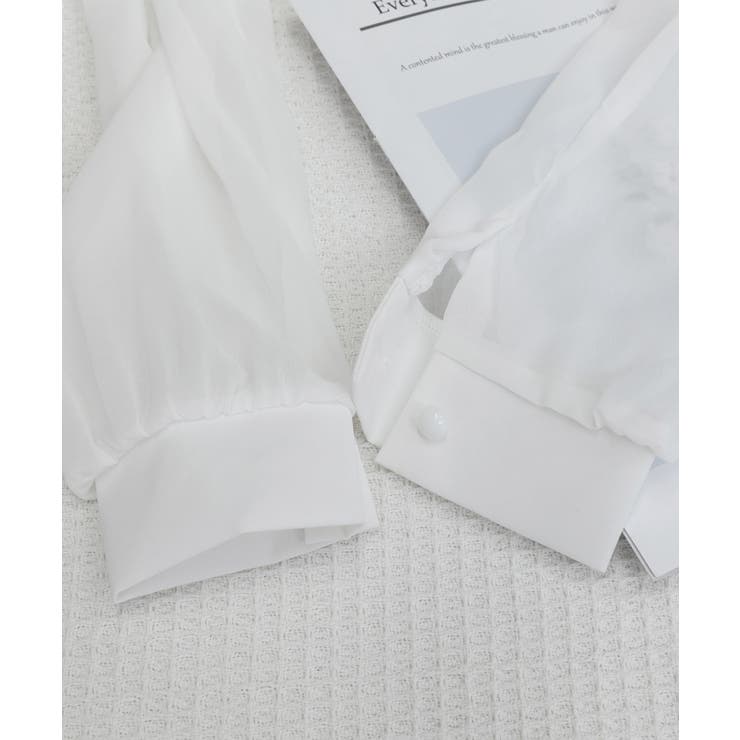 フリルリボンブラウス韓国風シャツブラウス | SUNSHINE CLOSET | 詳細画像19 