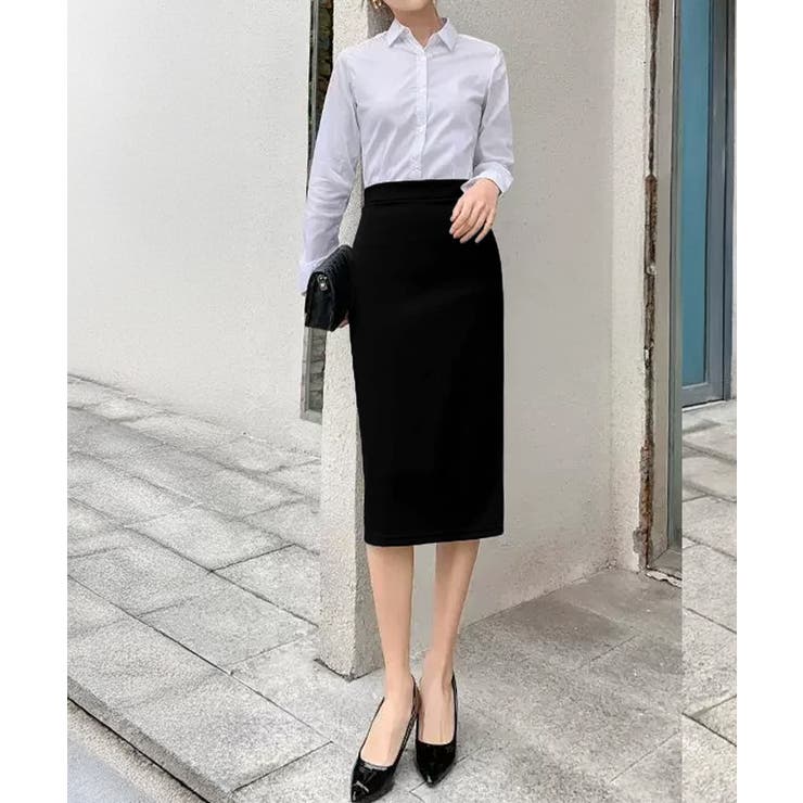 ハイウエスト ペンシルスカートレディース オフィススカートきれいめ | SUNSHINE CLOSET | 詳細画像12 