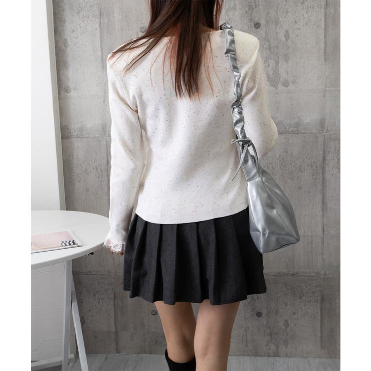 カラーネップヤーンニットカーディガン長袖 | SUNSHINE CLOSET | 詳細画像22 