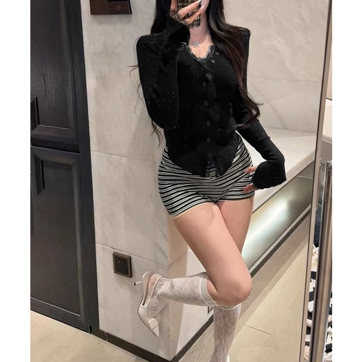 カラーネップヤーンニットカーディガン長袖 | SUNSHINE CLOSET | 詳細画像5 