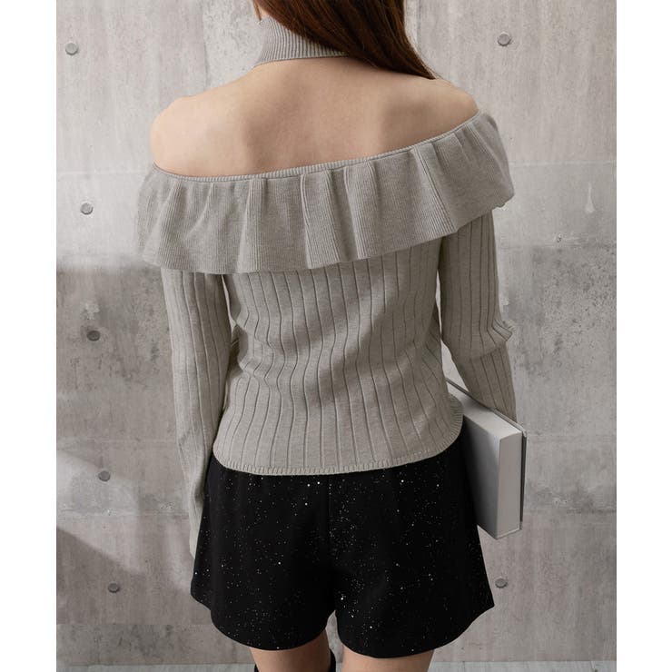 チョーカーネックニットトップスオフショル | SUNSHINE CLOSET | 詳細画像18 