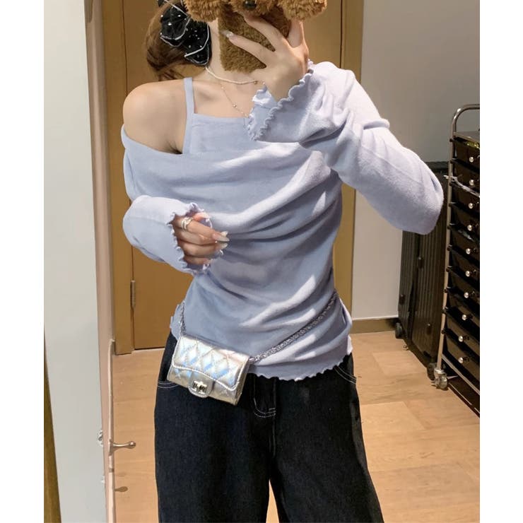 フェミニンオフショルダートップス春秋 レディース ドレープネックカットソーメロウ… | SUNSHINE CLOSET | 詳細画像17 
