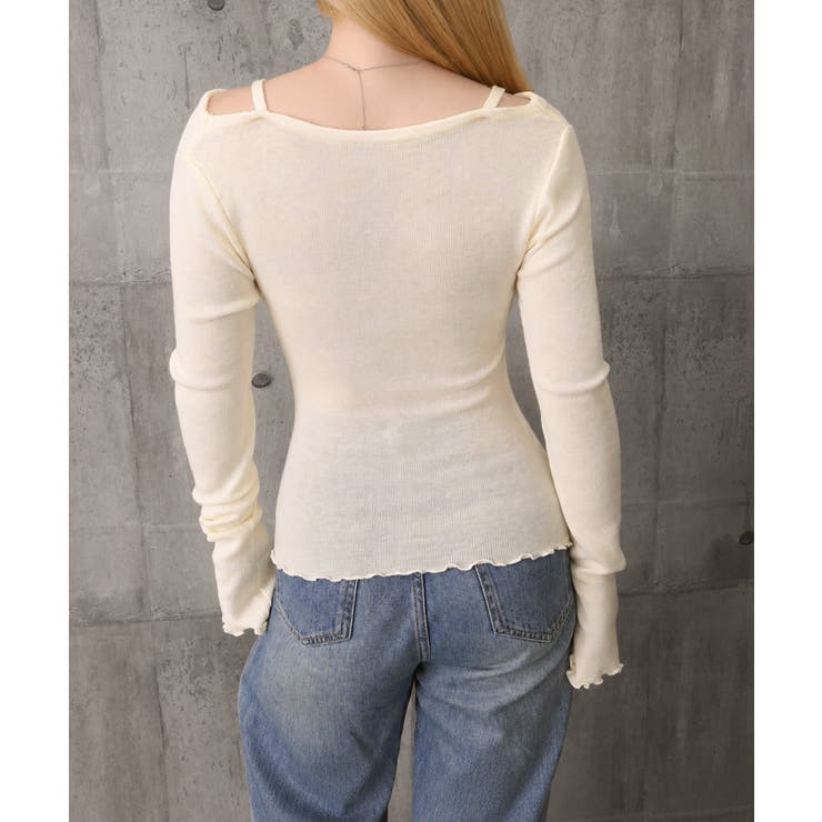 フェミニンオフショルダートップス春秋 レディース ドレープネックカットソーメロウ… | SUNSHINE CLOSET | 詳細画像22 