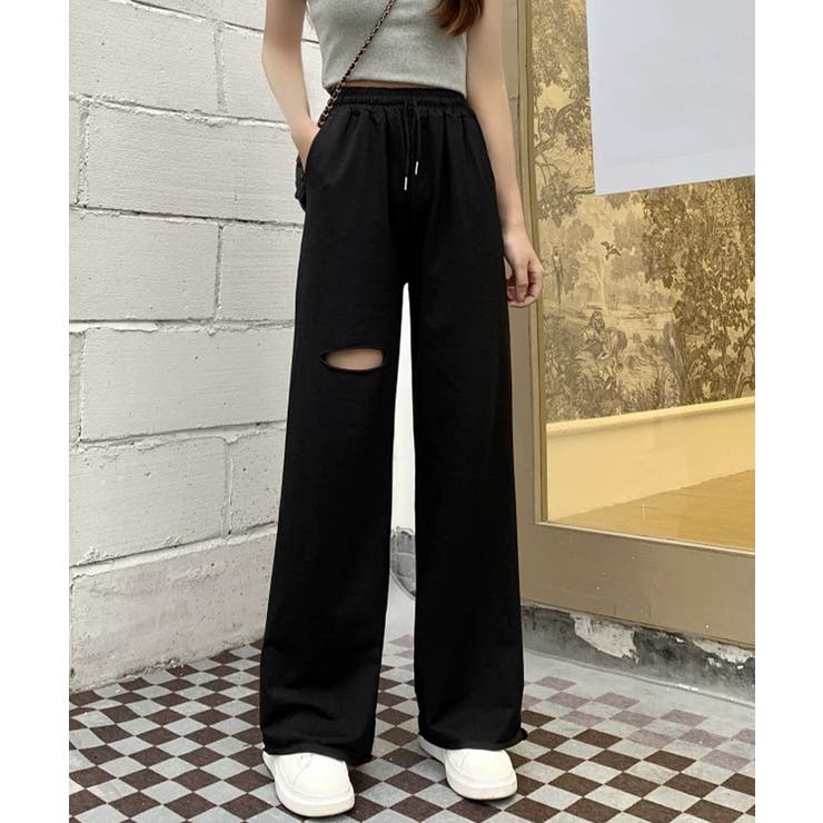 ダメージ スウェットパンツ レディース | SUNSHINE CLOSET | 詳細画像12 