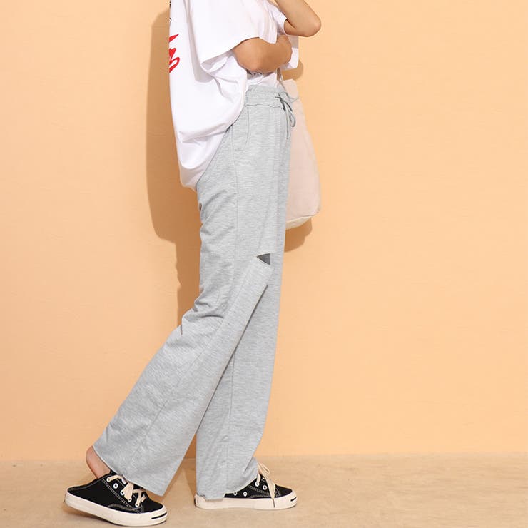 ダメージ スウェットパンツ レディース[品番：AGCW0002155